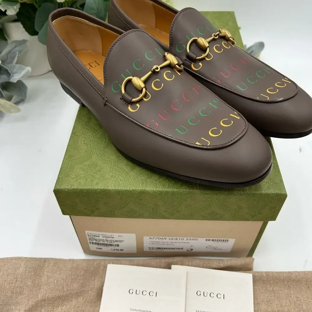 Men's Gucci JORDAAN 100th anniversary horse bit loafers size 7